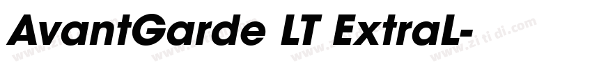 AvantGarde LT ExtraL字体转换